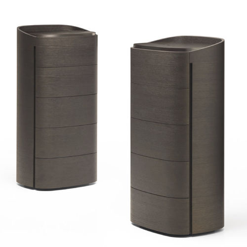 Moderner Chiffonnier - BABILA - SANGIACOMO - Eiche / Holzfurnier / hochglanzlackiertes Holz