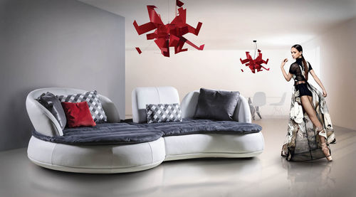Modulsofa - KOSMOS - Nieri - modern / Stoff / Leder