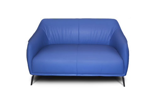Modernes Sofa - SIDNEY - Nieri - Stoff / Leder / blau
