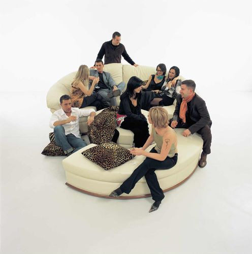 Rundes Sofa - PLANET - Nieri - modular / modern / Stoff