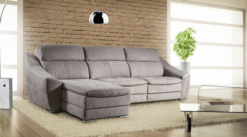 Ecksofa - MORENA - Nieri - modern / Stoff / Leder