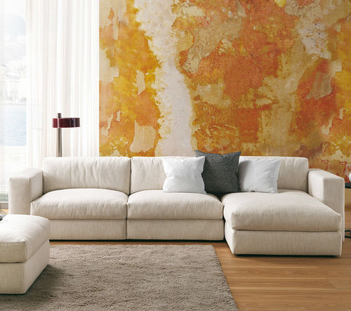 Modulsofa - MILANO - Pol 74 - modern / Stoff / mit abnehmbarem Bezug