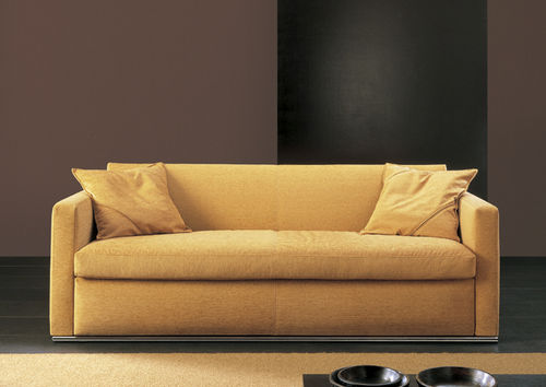 Bettsofa - GARDA - Pol 74 - modern / Samt / sandfarben