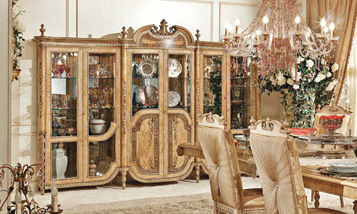 Stil-Geschirrschrank - HERMITAGE - Riva Mobili D'Arte - Holz