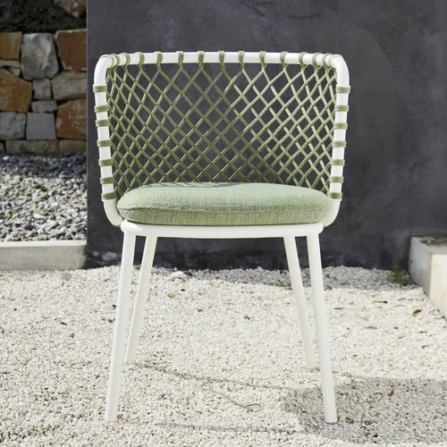 Moderner Esszimmerstuhl - CHARME - Roberti Rattan - für Außenbereich / für den Innenraum / Stoff