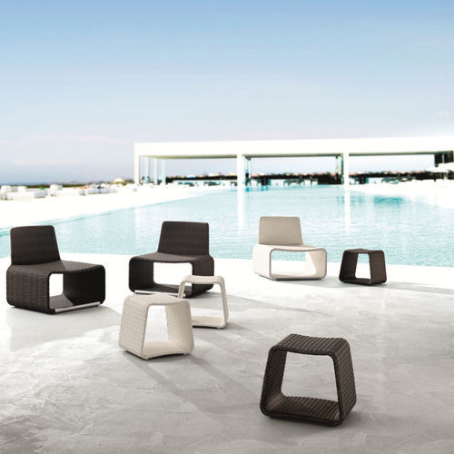 Modernes Sitzkissen - HAMPTONS - Roberti Rattan - Aluminium / rechteckig / für Terrasse