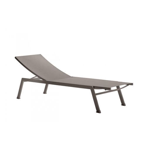 Moderne Sonnenliege - PLAYA - Roberti Rattan - Batyline® / Aluminium / verstellbare Rücklehne