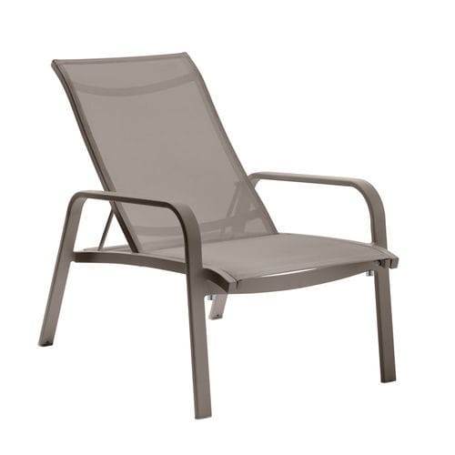 Moderner Sessel - PLAYA - Roberti Rattan - Batyline® / thermolackiertes Aluminium / Hochlehner