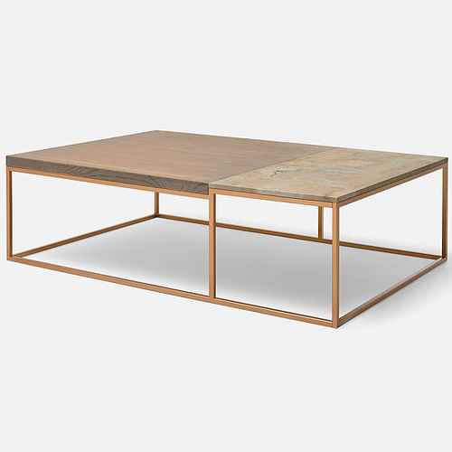 Moderner Couchtisch - 985 - Rolf Benz Ag & KG - Eiche / Massivholz / MDF