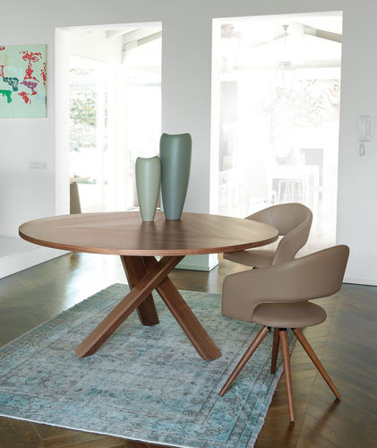 Moderner Esstisch - RESORT - ANTONELLOITALIA - Holz / rund / für Privatgebrauch