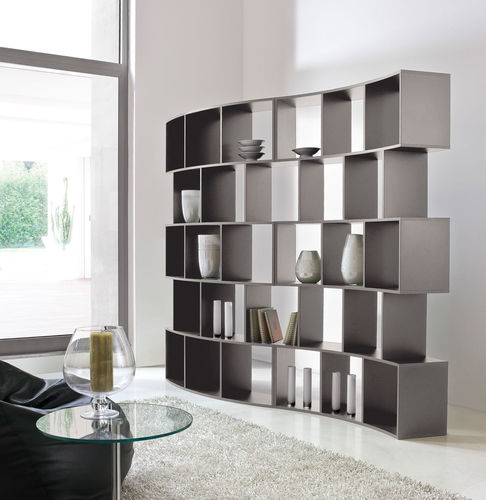 Modul-Bücherregal - RIVER - ANTONELLOITALIA - modern / Holz / lackiertes Holz