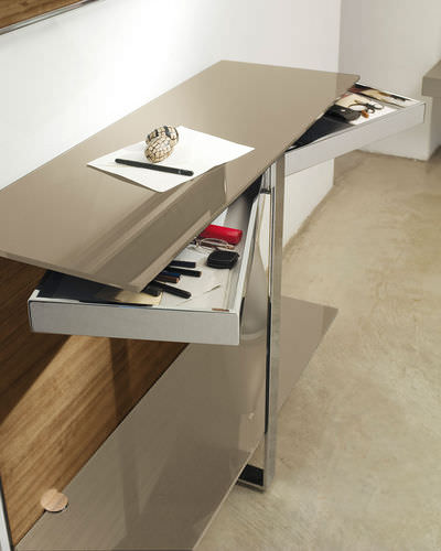 Moderner Konsolentisch - MANTA - ANTONELLOITALIA - Holz / Metall / rechteckig