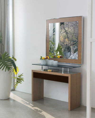 Moderner Konsolentisch - ADE - ANTONELLOITALIA - Holz / Glas / lackiertes Holz