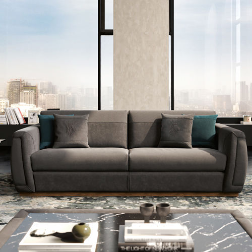 Modernes Sofa - OSCAR - SAN MARCO - Samt / mit abnehmbarem Kissen / Heimkino