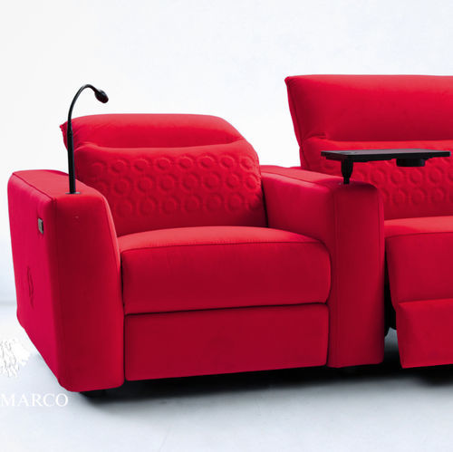Samt-Kinosessel - ACCESSORY series - SAN MARCO - Heimkino / rot / Polster