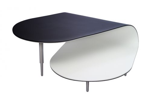 Couchtisch / originelles Design - SOTTOSOPRA - Sawaya & Moroni - Holz / gebogen / für Privatgebrauch