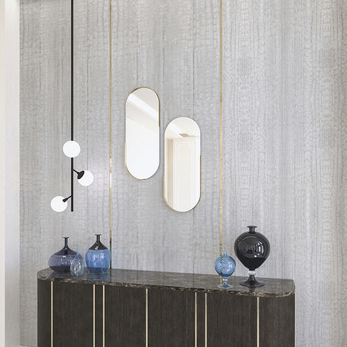 Wandmontierter Spiegel - MOON - Scandal Home Couture - modern / oval / Metall