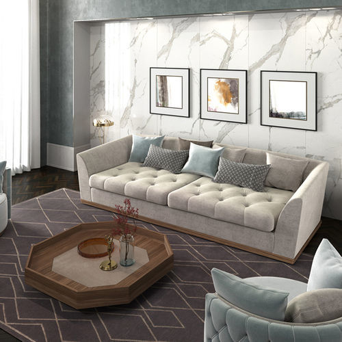 Modernes Sofa - RENAISSANCE - Scandal Home Couture - Stoff / mit Armlehnen / mit abnehmbarem Kissen