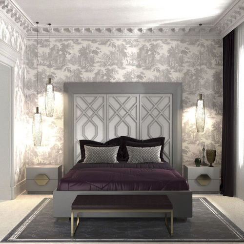 Doppelbett - INTRIGUE - Scandal Home Couture - modern / Polster / Kopfteil
