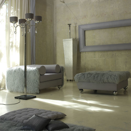 Moderner Sessel - CUBICA - Scandal Home Couture - Samt / Seide / grau