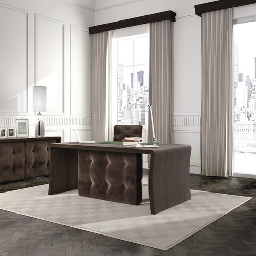 Bodenstehender Schreibtisch - WALL STREET - Scandal Home Couture - modern / Eiche / Samt