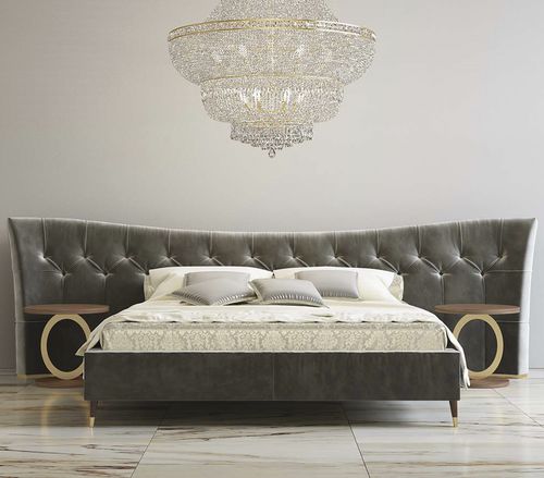 Doppelbett - SOPHIE - Scandal Home Couture - modern / Polster / gepolstertes Kopfteil