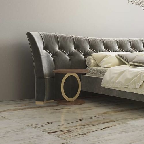 Moderner Nachttisch - EOS - Scandal Home Couture - Nussbaum / Metall / Gestell aus Nussbaum