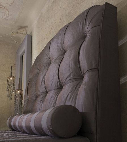 Kopfteil für Doppelbetten - PASCIA - Scandal Home Couture - modern / Seide / grau