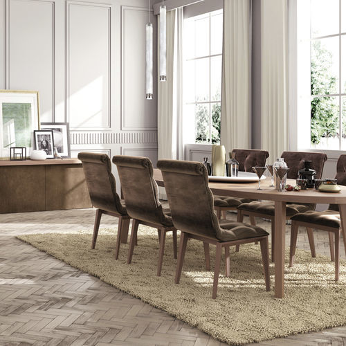Moderner Esszimmerstuhl - Epoque - Scandal Home Couture - für den Innenraum / Samt / Gestell aus Holz