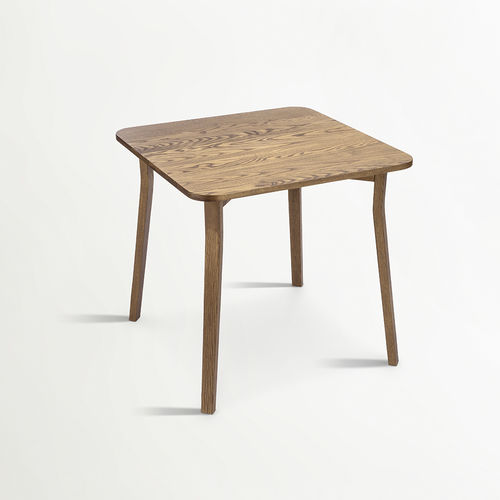 Moderner Esstisch - PURE - Schoenhuber Franchi - Iroko / Gestell aus Iroko / quadratisch