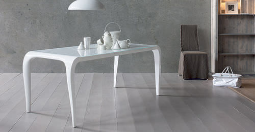 Moderner Tisch - ARTU - Sedit - Glas / rechteckig / ausziehbar