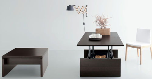 Moderner Tisch - KUBO - Sedit - Holz / rechteckig / umbaufähig
