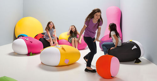 Sitzkissen / originelles Design - ANIMALS - Sedit - Stoff / aufblasbar