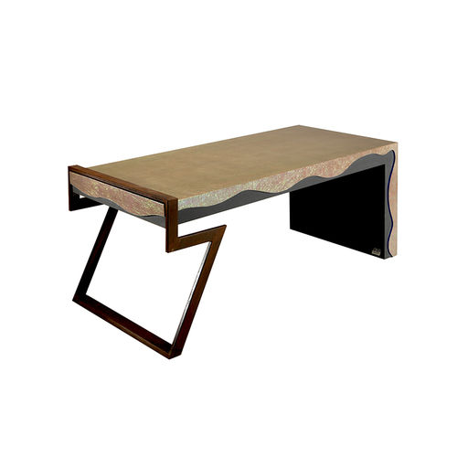 Bodenstehender Schreibtisch - Onda - Sergio Villa Mobilitaly - modern / Holz / Eisen