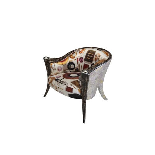 Stilsessel - Opus Mini - Sergio Villa Mobilitaly - Stoff / Leder / Holz