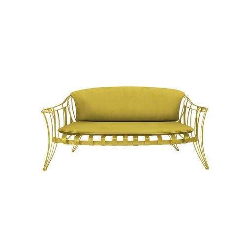 Stil-Sofa - GARDEN - Sergio Villa Mobilitaly - für Garten / Stoff / mit Armlehnen