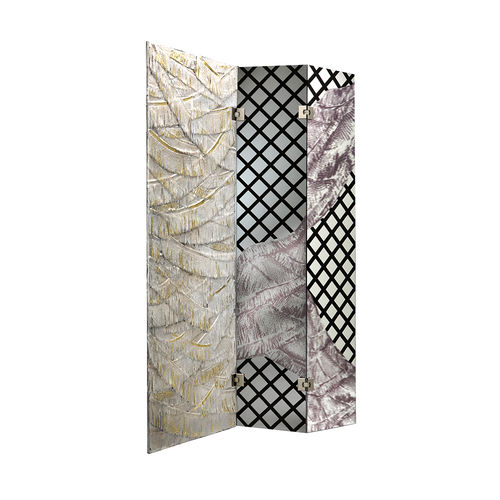 Moderner Paravent - Windscreen - Sergio Villa Mobilitaly - Holz / Glas / Gips