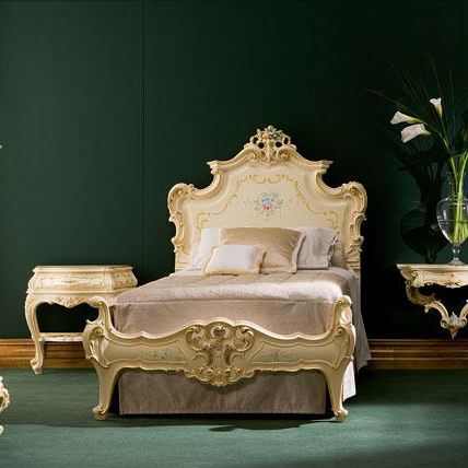 Doppelbett - CALIPSO - Silik - Einpersonen / Stil / gepolstertes Kopfteil