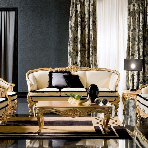 Stil-Sofa - ADONE - Silik - Stoff / braun / Contract