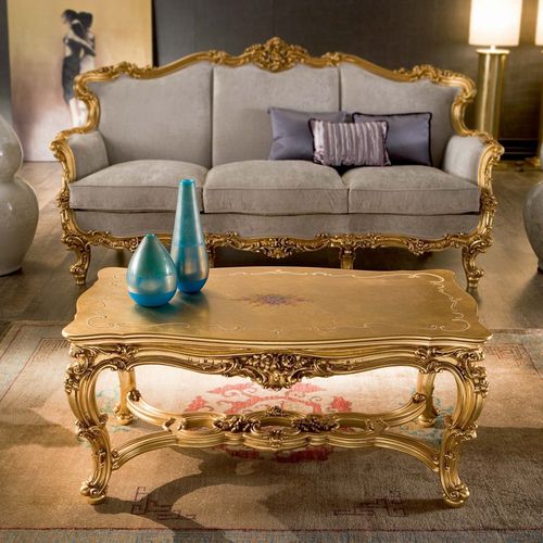 Stil-Couchtisch - OMERO - Silik - Kristall / rechteckig / für Hotels