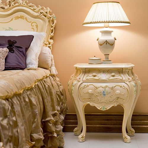 Stil-Nachttisch - IRIDE  - Silik - Holz / rechteckig / für Hotels