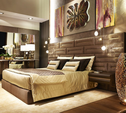 Doppelbett - Wall  - Siwa Soft Style Home - modern / Polster / gepolstertes Kopfteil