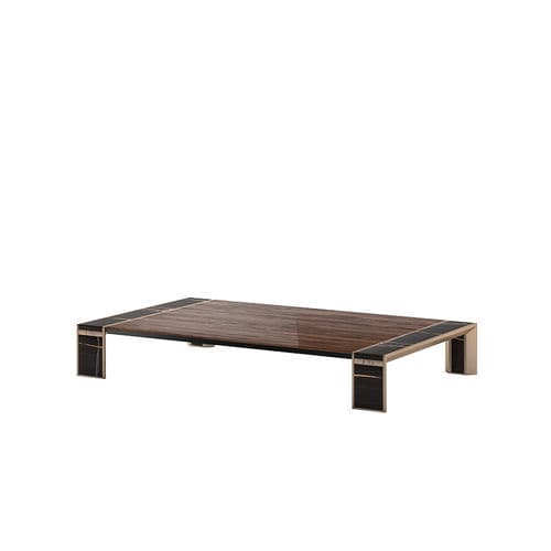 Moderner Couchtisch - Desire  - Siwa Soft Style Home - Holz / Gestell aus Metall / rechteckig