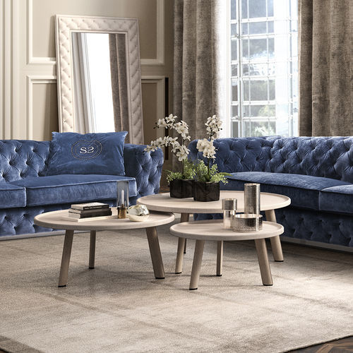 Moderner Satztisch - Wave - Siwa Soft Style Home - MDF / Gestell aus Metall / Gestell aus MDF