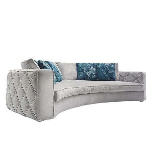Halbrundes Sofa - Richmond - Siwa Soft Style Home - modern / Stoff / grau