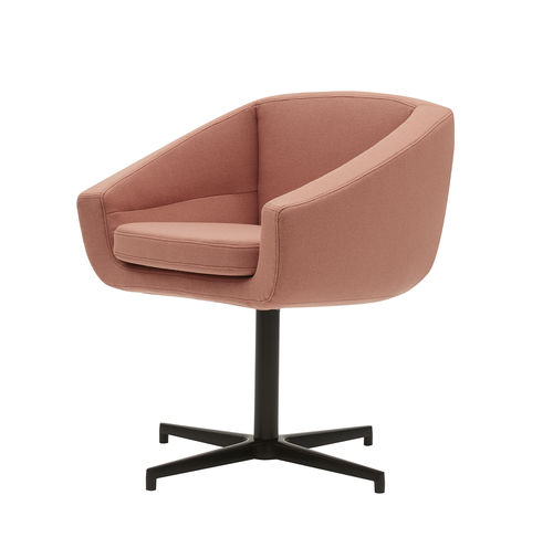 Moderner Sessel - AIKO - SOFTLINE - Stoff / Aluminium / mit abnehmbarem Bezug