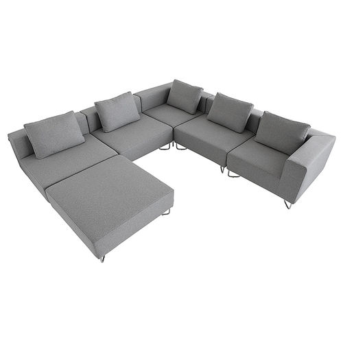 Modulsofa - LOTUS - SOFTLINE - modern / Stoff / mit abnehmbarem Bezug