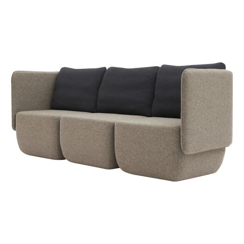 Modulsofa - OPERA - SOFTLINE - modern / Stoff / mit Armlehnen