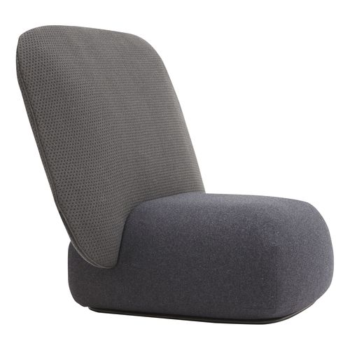 Moderner Kaminsessel - HALO - SOFTLINE - Stoff / Hochlehner / Farbe anpassbar