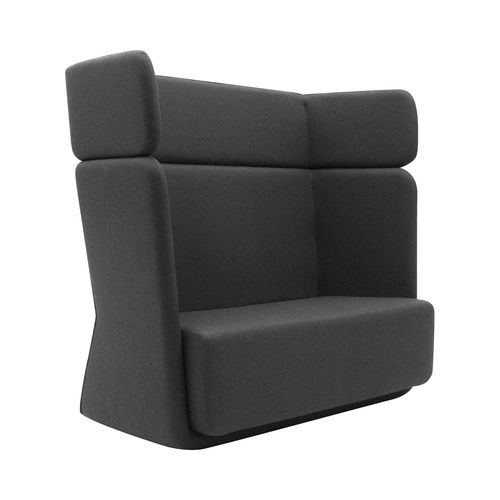 Modernes Sofa - BASKET - SOFTLINE - Stoff / mit abnehmbarem Bezug / Hochlehner